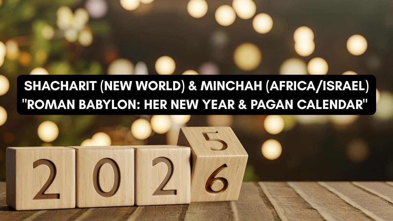 SHACHARIT (NEW WORLD) & MINCHAH (AFRICA/ISRAEL) "ROMAN BABYLON: HER NEW YEAR & PAGAN CALENDAR"