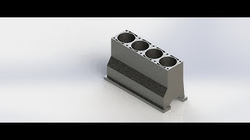SOLIDWORKS Car Engine Part 1: Engine Block