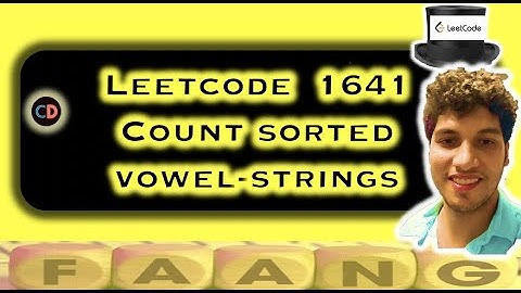 Count Sorted Vowel Strings | Leetcode1641 | Cakewalk DP O(n)  | Live coding session