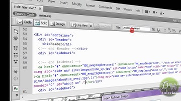 Insert Rollover Images into Dreamweaver part 2