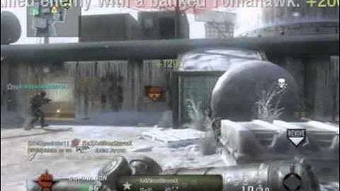 Tomahawk across map on summit