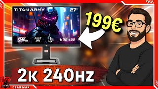 Titan Army P2710S Monitor 2K 240Hz Perfetto Per Battlefield 6