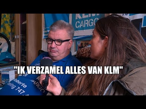 KLM-fan door het dolle heen vanwege 100-jarig bestaan