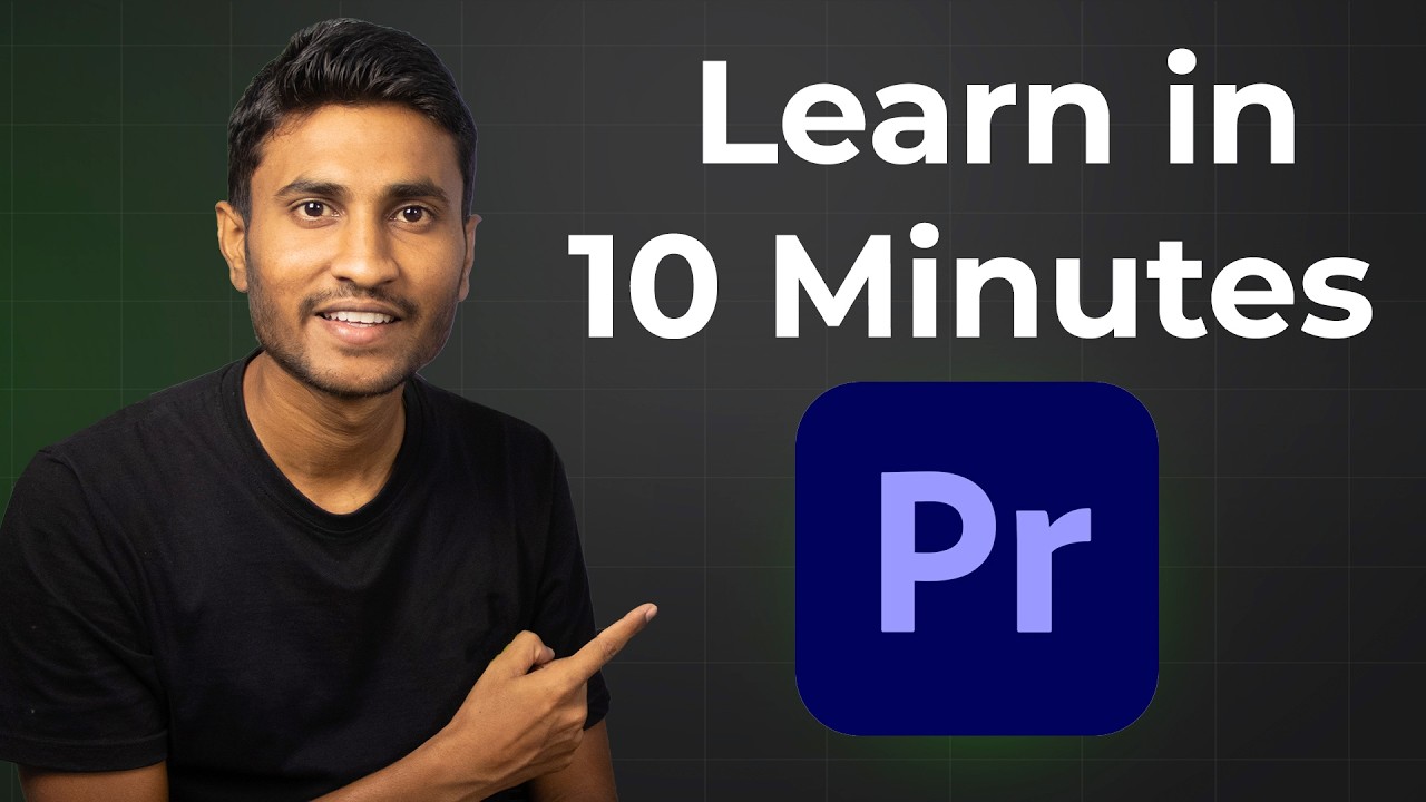Learn Premiere Pro in 10 Minutes (Edit like a PRO) - YouTube