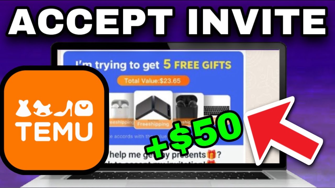 How To ACCEPT TEMU INVITATION On Laptop PC (2024)