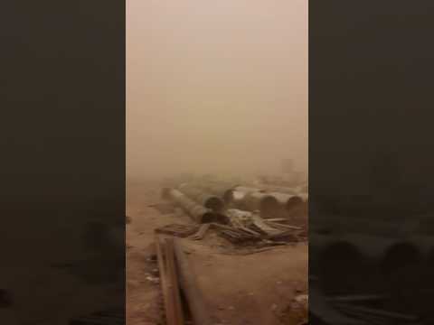 Irak Kerbelada Kum fırtınası