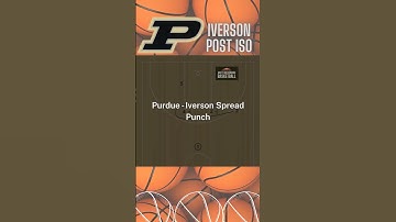 Purdue - Iverson into Low Post ISO
