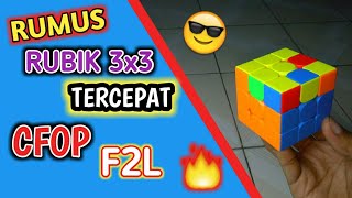 Rumus Rubik 3x3 Metode Termudah CFOP F2L || Cara Menyelesaikan Rubik 3x3