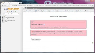 #02 - WampServer 2.5 - Permissão ao Usuário Administrador - tirando a Falha de Segurança