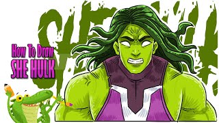 How to draw She Hulk Fortnite