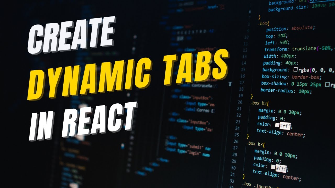 Dynamic Tabs In React With Material-Ui -- Part 1