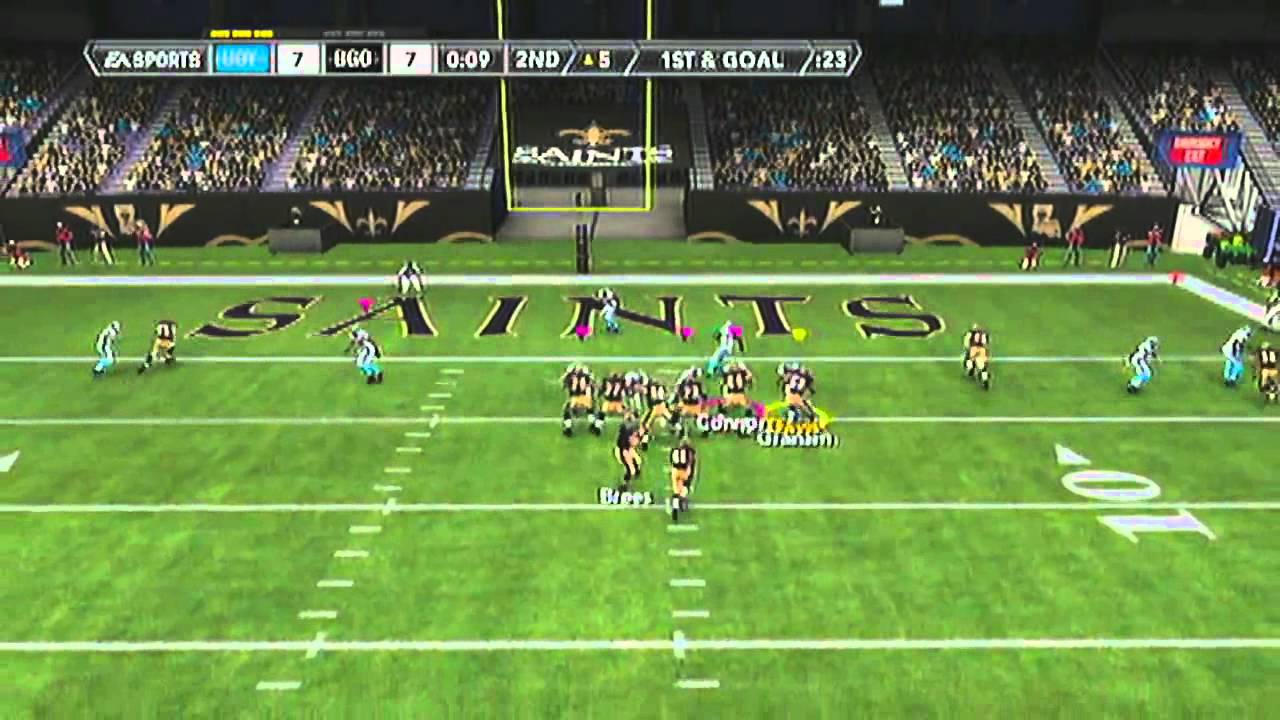 [SGCEC] Madden NFL 12 Online Gameplay - 2v2 Community Saints vs Panthers