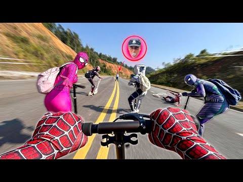 6 Spider-Man Bros Escape Serbian Guard Dancing in an ABANDONED STADIUM ( POV Tense )