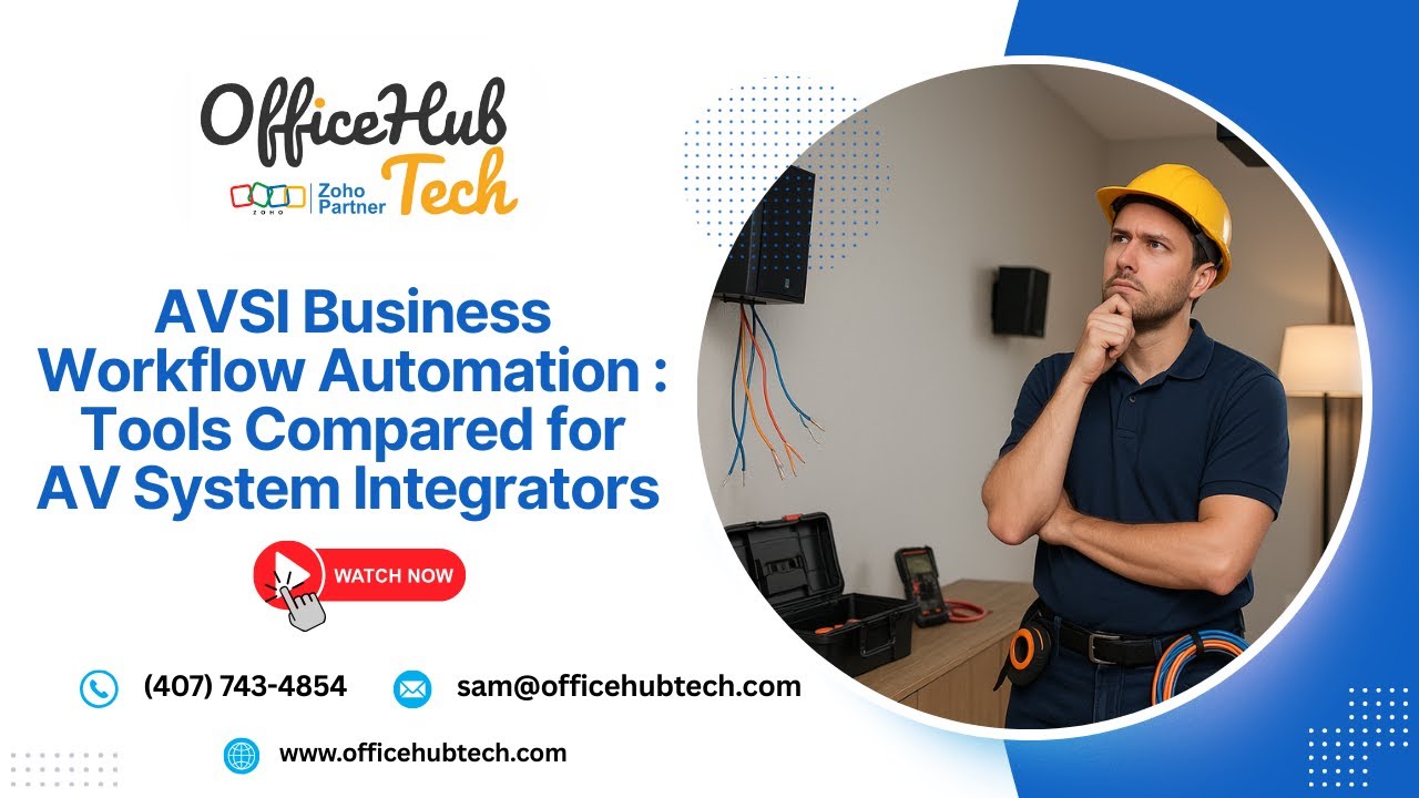 Best Workflow Automation Tools for AV System Integrators | Zoho One vs Competitors | OfficeHub Tech