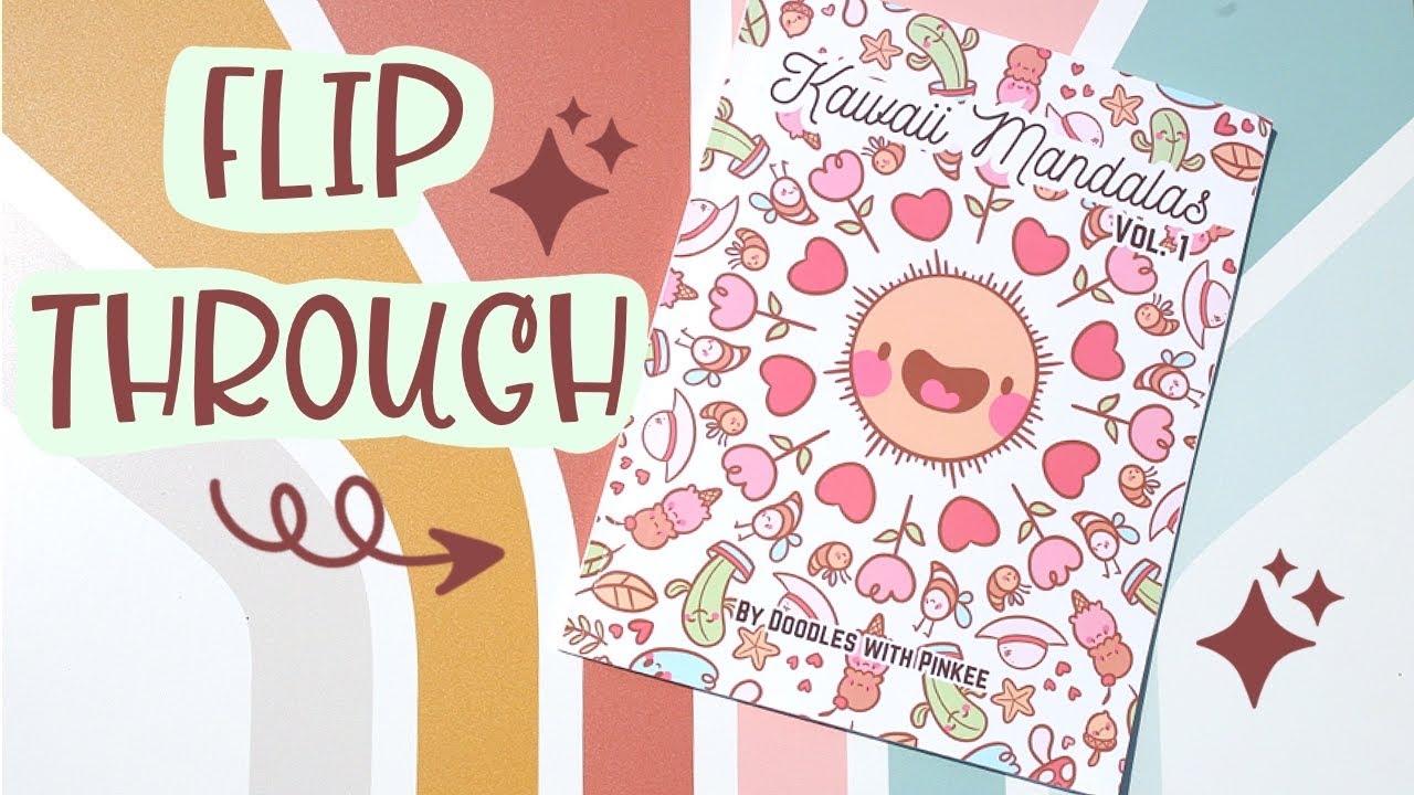 NEW Coloring book flip through | Kawaii Mandalas Vol 1 by Doodles With ...