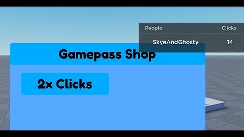 How to make a clicker simulator Part 4 (Working 2x Clicks gamepass) roblox studio