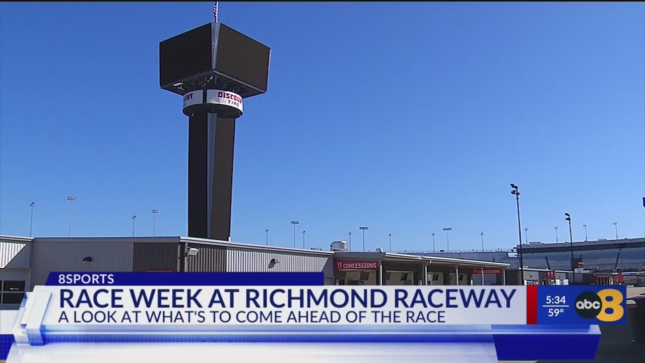 Staff putting finishing touches on Richmond Raceway ahead of NASCAR