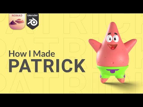 Patrick sculpting timelapse | Nomad sculpt | Blender