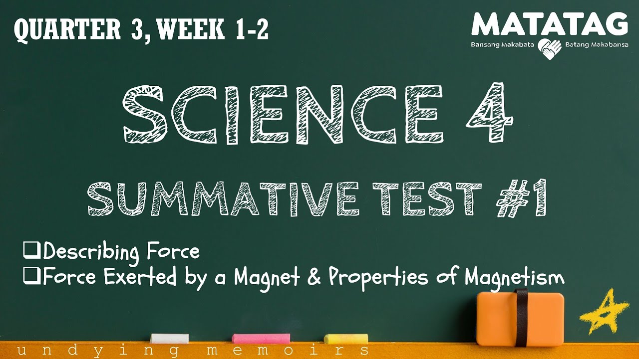SCIENCE 4 MATATAG Quarter 3 Summative Test #1 WEEK 1-2 - YouTube