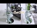 DIY MIRRORED END TABLE| SWIRL TABLE