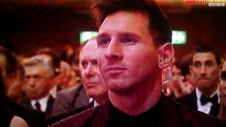 Cristiano ronaldo wins ballon d'or 2014, messi face and words for best
player in the world - reazione per il pallone d'oro 2014 vinto...
