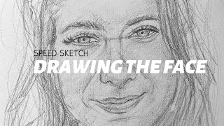 Sketching A Face With Pencil Timelapse Sketch