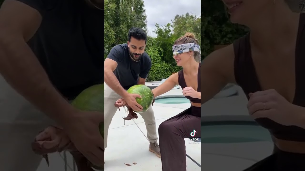 Arm inside a watermelon and *inside a horse* tiktok prank😂😂 YouTube