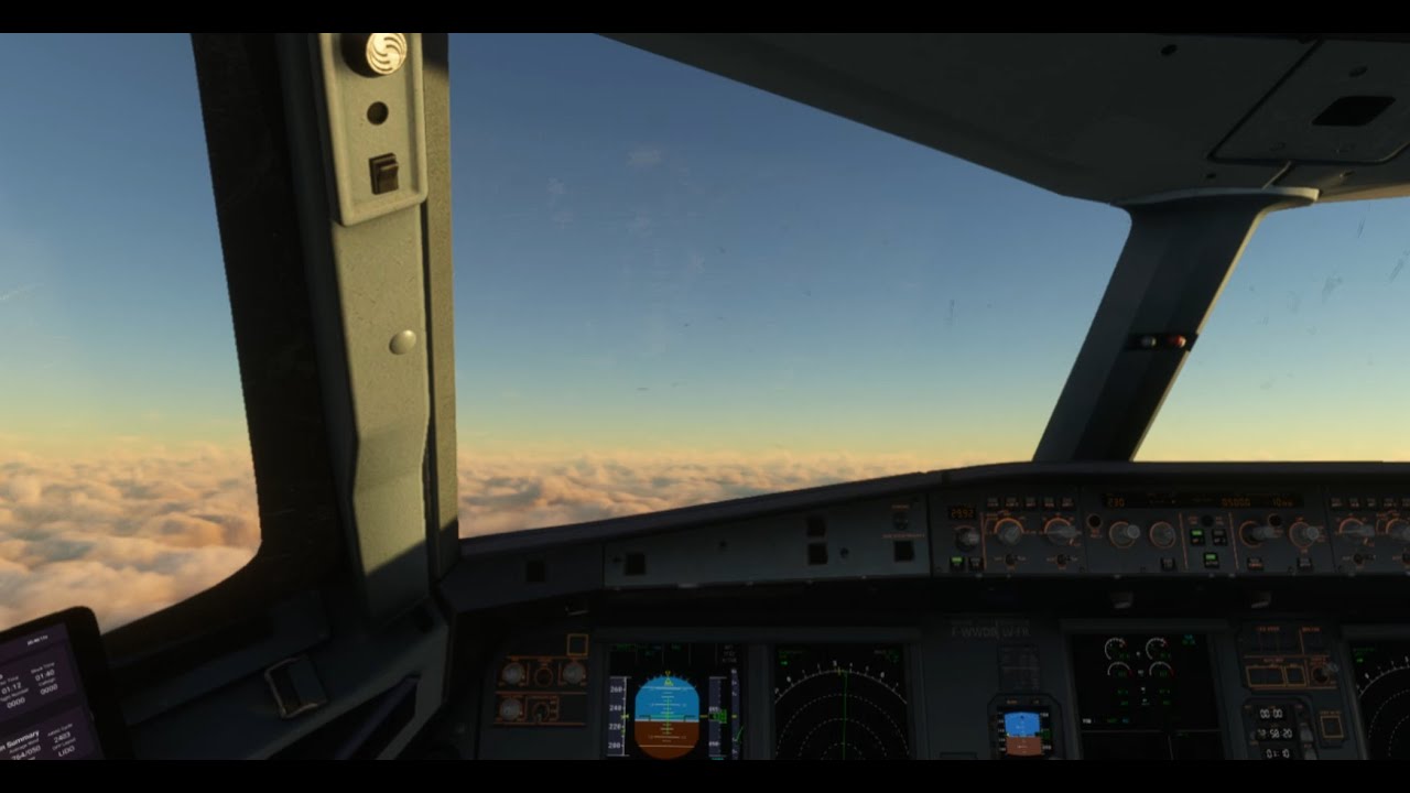 MSFS: 2-часовой перелет из Гонконга (Китай) на Тайвань на самолете Airbus A319 с посадкой на расс...