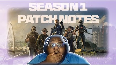 Call of duty Just changed Everything (season 1 Patch notes )