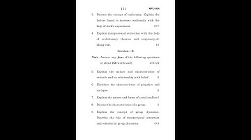 MPC - 004   December  2023 Question Paper