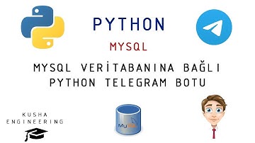Python Telegram Botunu MySQL Veritabanı İle Çalıştırmak  #python #telegram #mysql