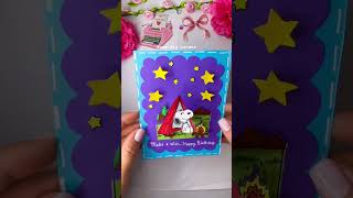 11 CUTE HANDMADE DIY GREETING CARDS SNOOPY EDITION ✨🎂💙💙💙