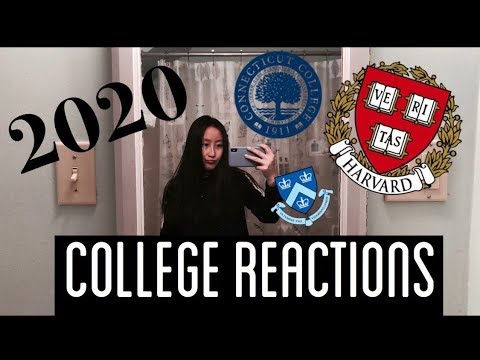 COLLEGE DECISION REACTION 2020!!! (HARVARD, COLBY, COLUMBIA, CONNECTICUT COLLEGE & MORE)