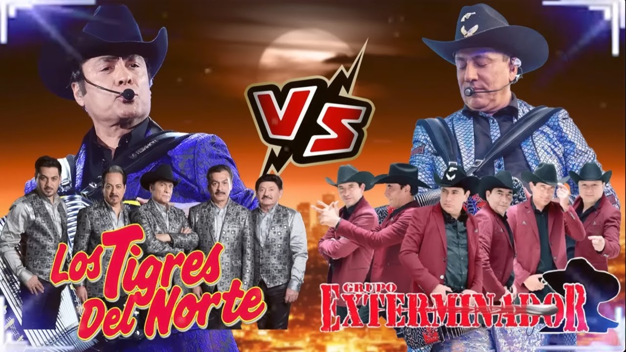Los Tigres Del Norte y Grupo Exterminador 🎶 Corridos Pesados y Éxitos del Recuerdo 💃