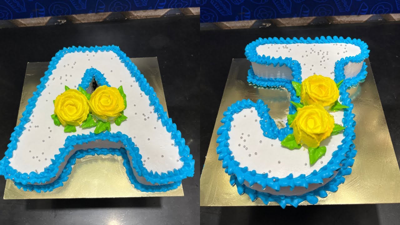 Alphabet “A” & “J” Cake Tutorial Letter Cake Recipe How To Make Alphabet Letter Cake YouTube