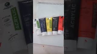 How to paint color wheel with Basic colors #artiisticvalley #basicpainting #arts