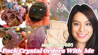 Studio Vlog 036 | Restock the Crystal Confetti & Packing Tucson Gem Show Orders!