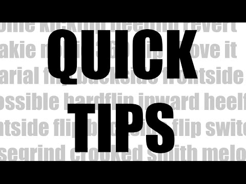 Quick Tips Ep. 3: Frontside & Backside
