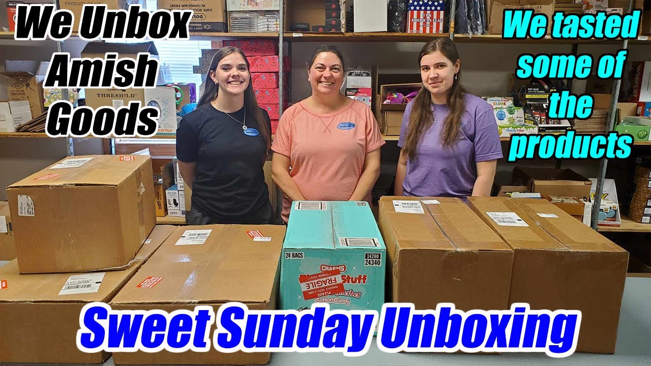 Sweet Unboxing of Candy and Amish Goods. We Sample the Edible Products