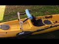 Custom back rest for hobie revolution 13