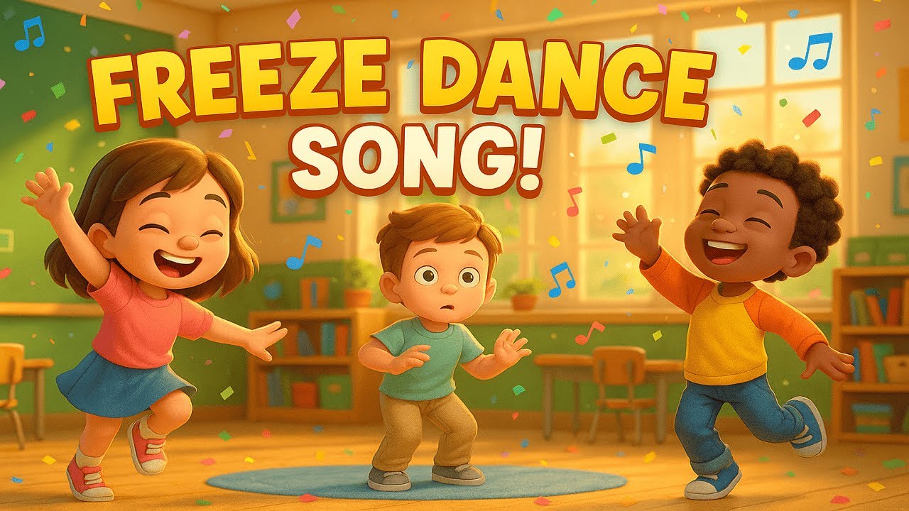 Freeze Dance Song for Kids | Dance, Freeze, Repeat! | Fun Action Song # ...