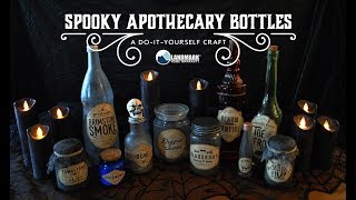 Make Your Own Halloween Apothecary Bottles