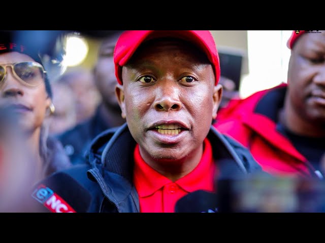 Julius Malema addressing media after Phala Phala Judgement