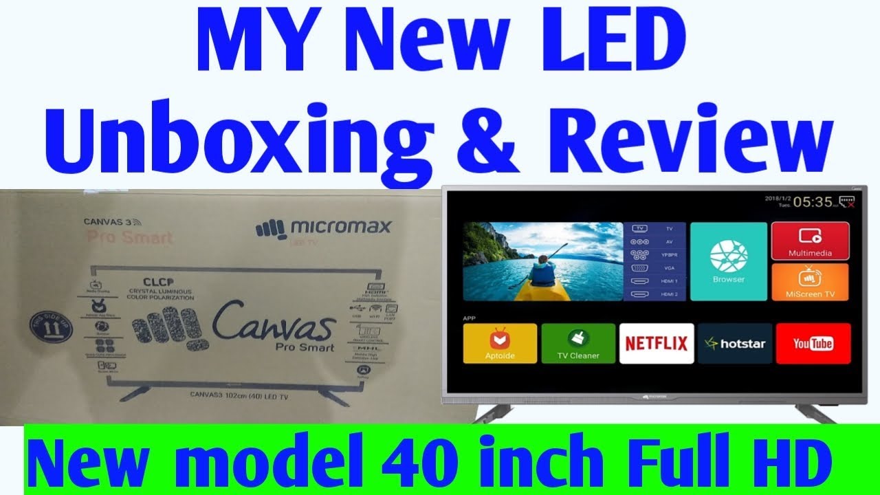 Micromax 40 canvas 3 Smart Full HD LED TV