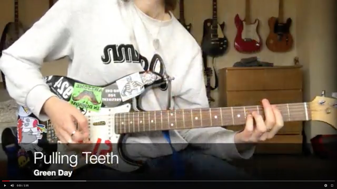 Pulling Teeth Green Day (Guitar Cover) YouTube
