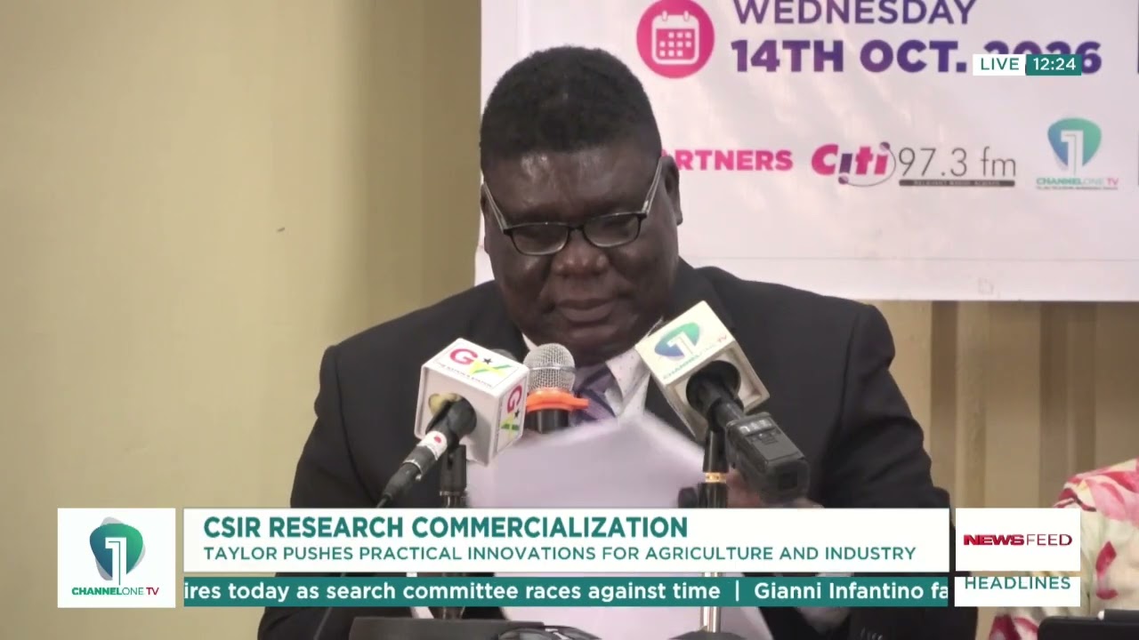 Still from CSIR Council Chair Calls for More Commercialisation of Scientific Innovations