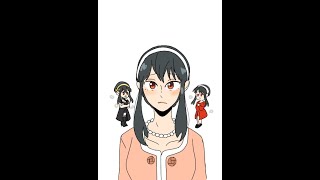 Spy X Family Funny Animation Assassin Yor Forger Anya Forger Loid Forger 2D