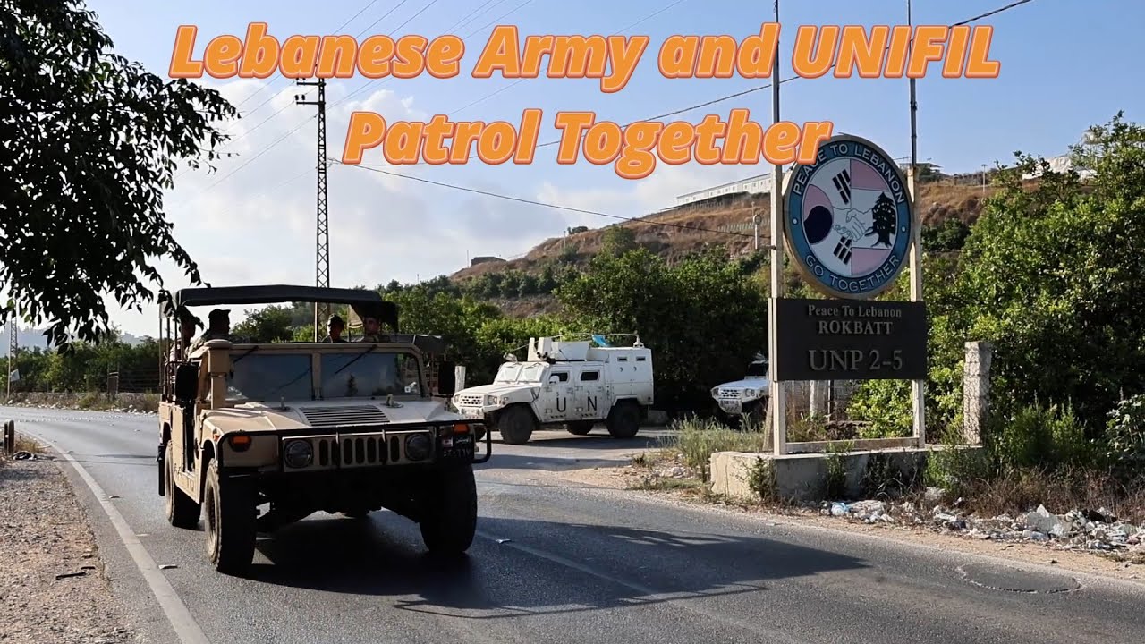 Lebanese Army and UNIFIL Patrol Together