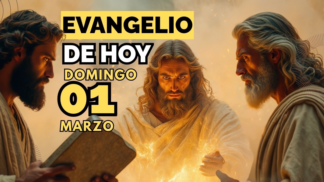 Evangelio de hoy católico domingo 01 marzo 2026. ¿Has sentido la paz que solo viene de Dios?