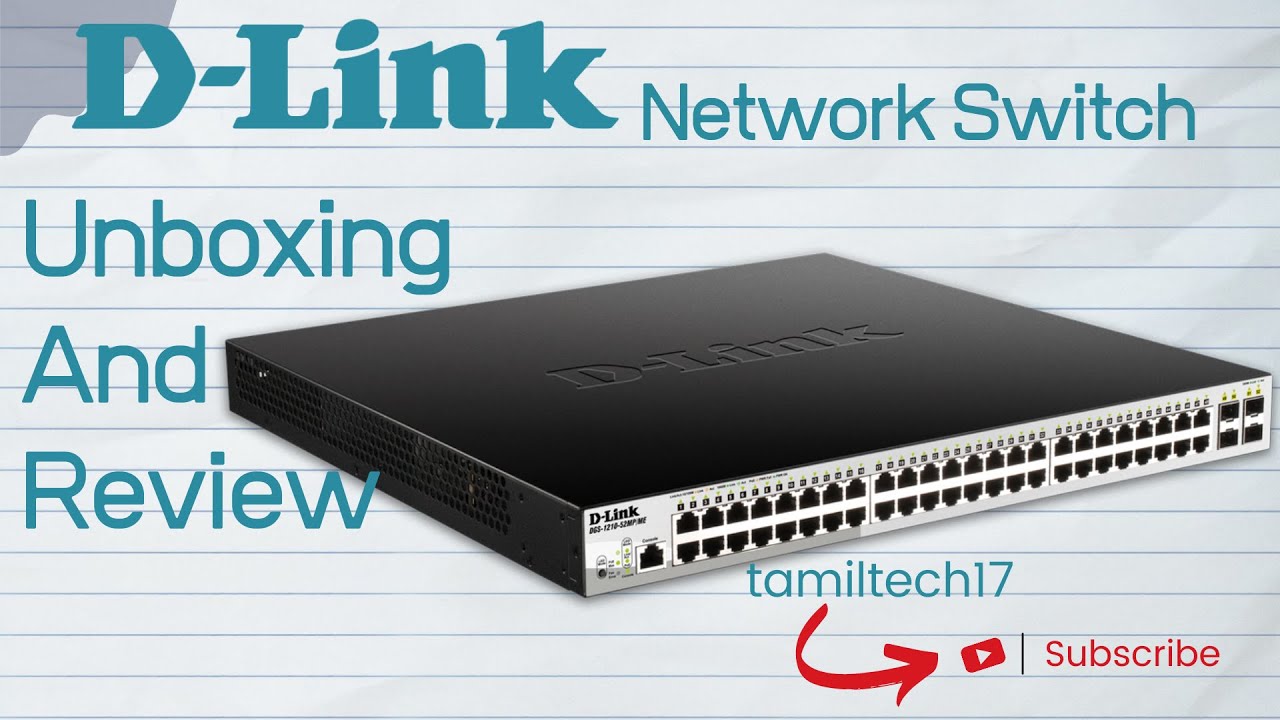 D-Link Network POE Switch Unboxing in தமிழ்  